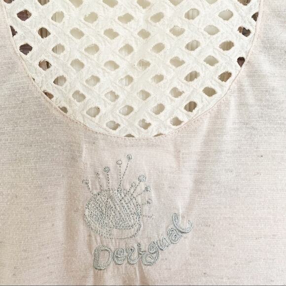 Desigual Viatri Floral Printed Multicolor Tee X Small - Picture 7 of 8